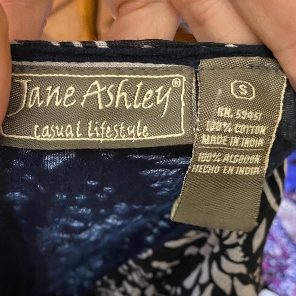 Jane Ashley Black & White Floral Tiered Dress Size Large - Picture 6 of 8